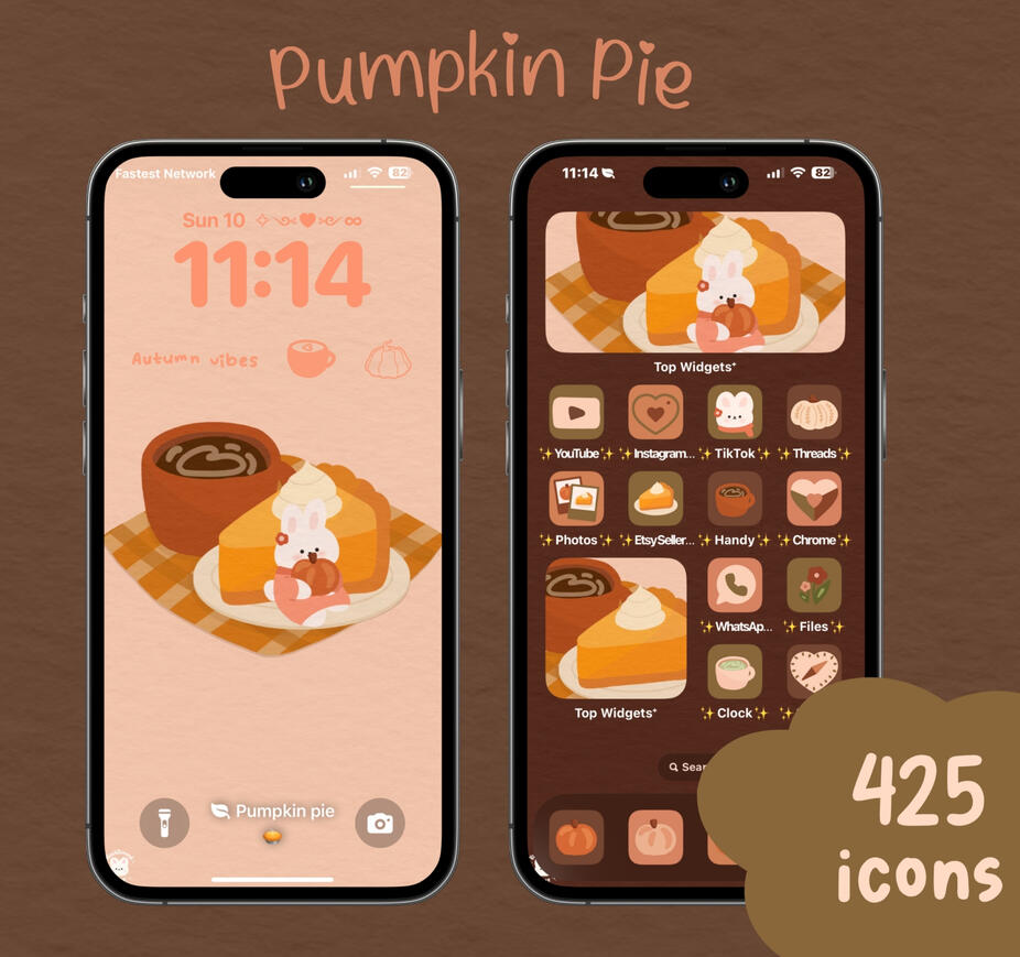 Pink Bunny Winter Wonderland Icon Set ☃️❄️