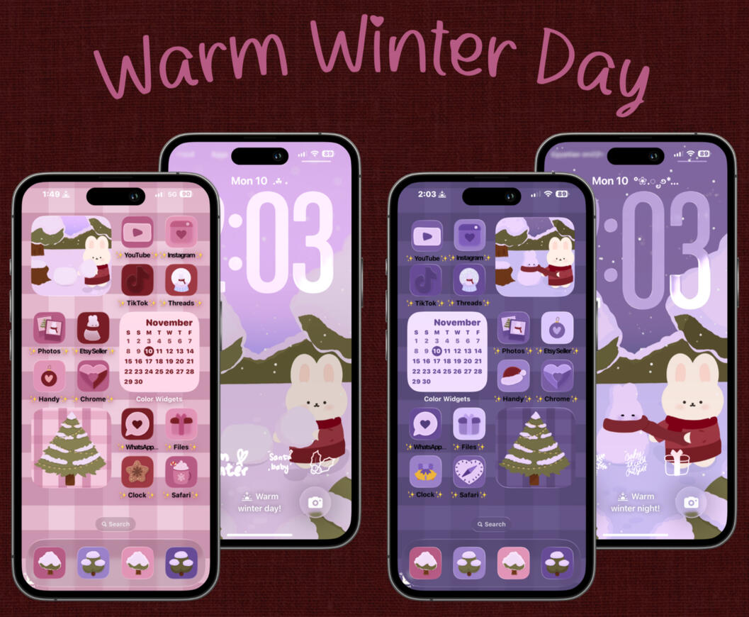 Bunny Cozy Christams Theme 🎄🎅